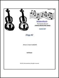 Elegy #2 for String Orchestra Orchestra sheet music cover Thumbnail